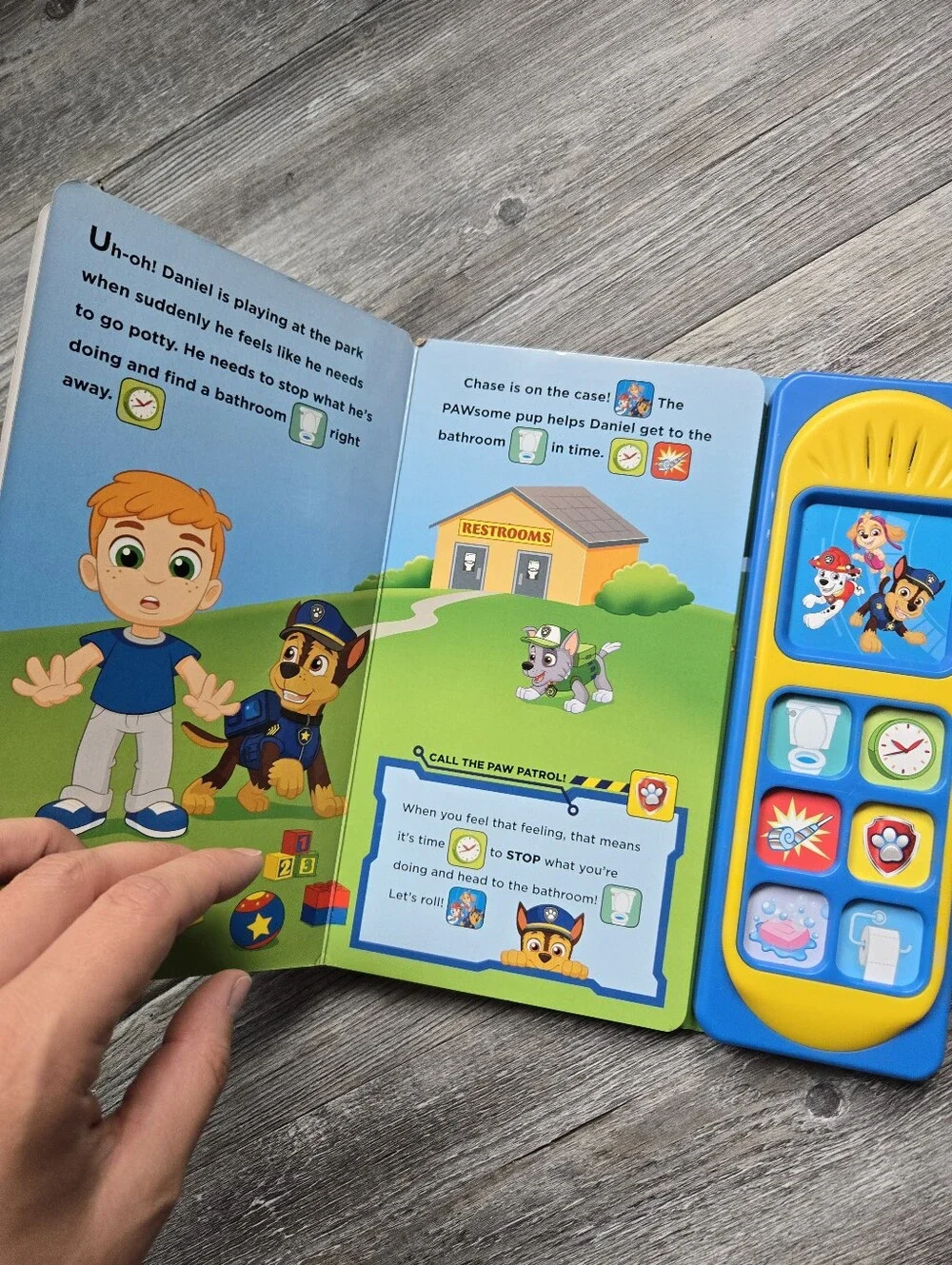 PAW Patrol Sound Book for Kids - Yellow and Blue